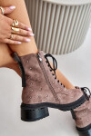ZDobené Botky Worker Dámské Zateplené D&A MR880-017 Taupe 39