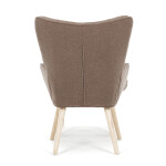 Relaxační křeslo, hnědá, látka bouclé, AK-319 BR2