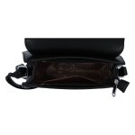 Praktická dámská koženková crossbody kabelka Ivana S., černá