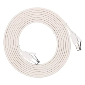 Extralink bílá / Patch kabel / Cat.8 U/FTP / plochý / 3 m / 40 Gbit/s
