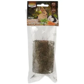 Nature Land Pochoutka Nibble válec ze sena plněný mrkví 125g (905-30003)