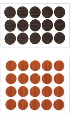 Italiana Ferramenta krytka nalepovací dub tm. velikost: 13mm (283197)