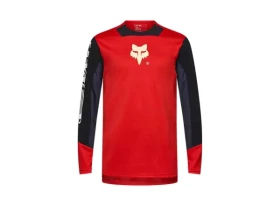 Fox Defend Elevated dětský dres dlouhý rukáv Fluorescent Red vel. YL