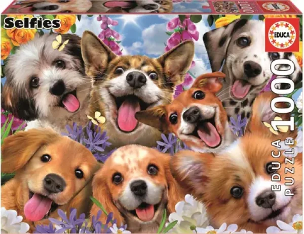 EDUCA Puzzle Selfie štěňat