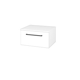 Dřevojas - Nízká skříňka DOS SNZ1 60 - N01 Bílá lesk / Úchytka T06 / N01 Bílá lesk 281021H