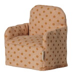 Maileg Křeslo pro myšky Maileg Dots, oranžová barva, textil