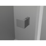 MEXEN/S - Lunar L sprchový kout dveře křídlové pravá 80 x 80, transparent, grafit kartáčovaná 834L-080-080-66-00-P