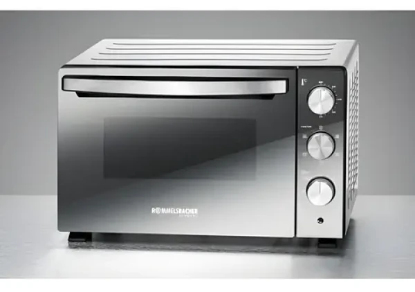 Rommelsbacher BGS 1500 stříbrná / Pečicí a grilovací trouba / 1500 W / 3 způsoby ohřevu / časovač 120 min (BGS 1500)