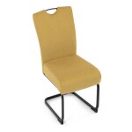 Jídelní židle, žlutá, látka, DCL-E2008 YEL2