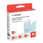 Verbatim 30276 SoftTouch USB-C kabel 1.2m modrá / USB-C(M) / USB-C(M) / 100 W / PD 3.0 (30276)
