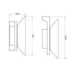 RAV Slezák - NIL - Koupelnový doplněk Mýdlenka skleněná, Zlatá - lesklá NLA0300Z NLA0300Z