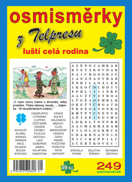 Osmisměrky z Telpresu luští celá rodina 2/2025 - 249 osmisměrek