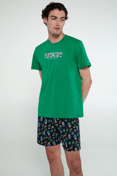 Vamp - Pyžamo s krátkými rukávy 20661 - Vamp green jolly xxl