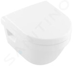 VILLEROY & BOCH - Architectura Závěsné WC Compact, zadní odpad, DirectFlush, AntiBac, CeramicPlus, alpská bílá 4687R0T2