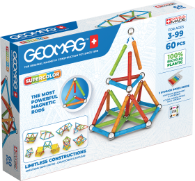 Geomag Supercolor Recycled 60 dílků - Golden Bear