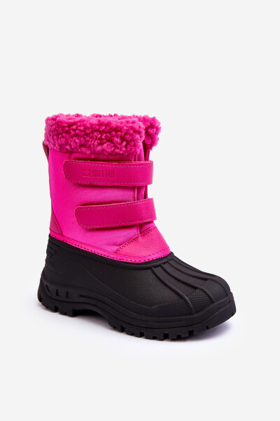 Dětské sněhule na suchý zip Big Star Fuchsia Velikost: 33