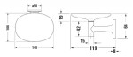 DURAVIT - Starck T Mýdlenka s držákem, matné sklo/zlatá 0099333400