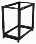 StarTech Otevřený rack 18U mobilní / Otevřený rozvaděč / 19" / 4-sloupkový / nastavitelná hloubka 22-40" / pojízdný (4POSTRACK18U)
