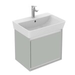 IDEAL STANDARD - Connect Air Skříňka pod umyvadlo Cube 50 cm, lesklá světle šedá/matný bílý lak E0842EQ