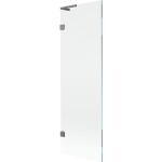 MEXEN/S - Lunar L vanová zástěna FIX 60 x 150, transparent, grafit metal 897L-060-000-95-00
