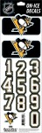 Sport Star Samolepky na helmu Pittsburgh Penguins NHL Decals Black