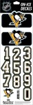 Sport Star Samolepky na helmu Pittsburgh Penguins Decals Black