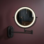 REA - Zrcadlo LED Glow Black HOM-70000