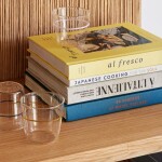 Hübsch Sklenice na vodu Orbit Yellow 200 ml, čirá barva, sklo