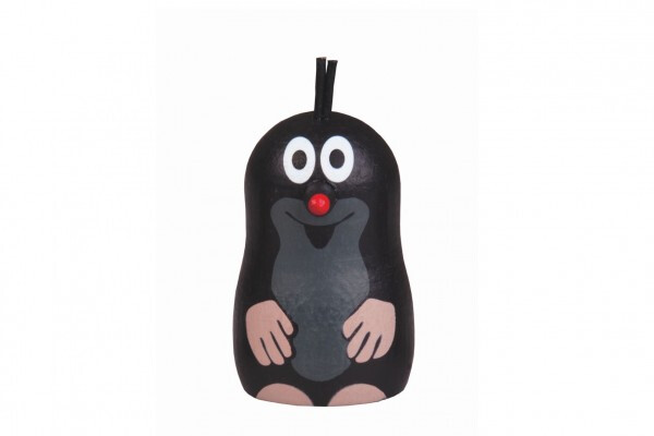 Dřevěný magnet Krtek smějící se