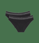 Dámské kalhotky Feel of Modal Tai 2P - BLACK - černé 0004 - TRIUMPH BLACK L