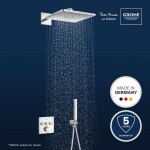 GROHE - Vitalio SmartActive Sprchový set s termostatem pod omítku, 31x31 cm, 2 proudy, chrom 34875000