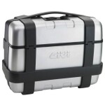 Trk33N kufr Givi Trekker černý se stříbrným hliníkovým víkem (Monokey), objem 33 ltr.