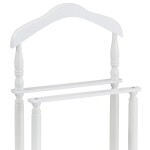 Němý sluha, výška 108 cm, masiv kaučukovník, bílý matný lak, nosnost 7 kg