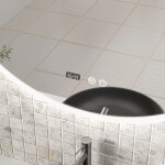 Erga Deam, kulaté LED zrcadlo 100cm, 3 barvy světla, přední osvětlení, vyhřívací podložka proti zapaření, ERG-V01-Deam-1010-CL ERG-V01-DEAM-1010-CL