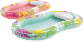 Nafukovací lehátko s polštářkem Tropical Oasis