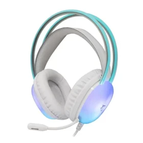 White Shark PEACOCK 2 bílá / herní headset / mikrofon / 2m / 3.5mm / USB / PC PS4/5 Mac (PEACOCK2-W)