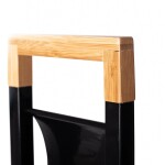 REA - Tutumi Kovový stojan černá/bambus 390727 HOM-00210