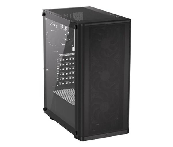 ENDORFY Case Ventum 200 Air, Průhledná bočnice, ATX, 4x120mm, černá EDF_557800