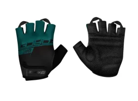 Force Sport krátké rukavice černá/petrolejová vel. M