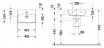 DURAVIT - ME by Starck Umývátko 45x32 cm, matná bílá 0719453210