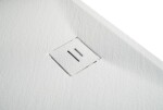 Erga Hyper, SMC sprchová vanička 70x70x2, 6 cm + sifon, bílá matná, ERG-V06-SMC-7070S-WH