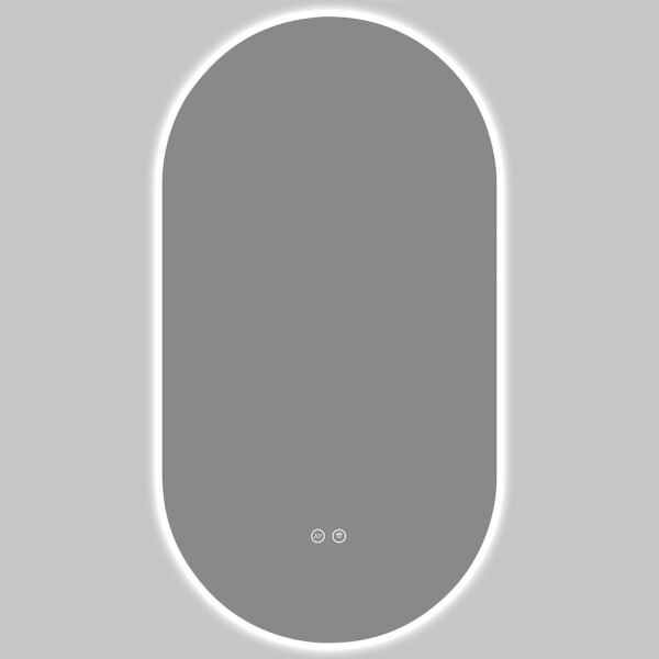 CERANO Koupelnové LED zrcadlo Luno - 45x90 cm