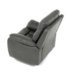 Polohovací křeslo, šedá, látka vintage, TV-4092 GREY3