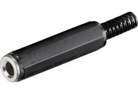 Goobay Jack 6,35 mm stereo / Audio konektor / Zásuvka / 3pin
