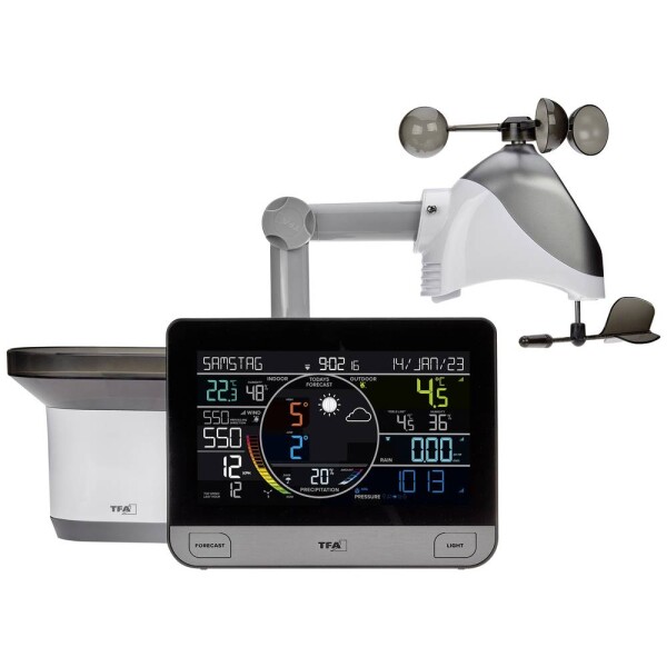 TFA Dostmann WLAN View Pro 35.8003.01 internetová meteostanice Předpověď pro s WiFi 7 dní Počet senzorů (max.) 4