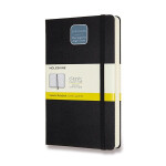 Zápisník Moleskine Expanded - tvrdé desky - L, čtverečkovaný, černý
