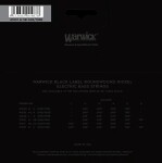 Warwick Black Label Nickel-Plated Steel 5 Low B Medium .045-.135