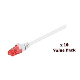 MicroConnect V-UTP603WVP RJ45 síťové kabely, propojovací kabely 3 m bílá 10 ks