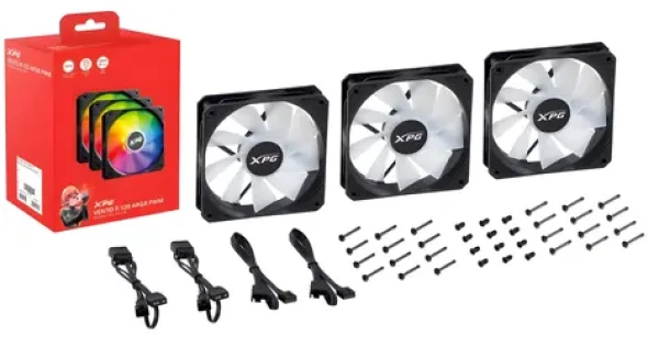 ADATA XPG Vento R černá / Ventilátor / 120 mm / ARGB PWM / Rifle Bearing / 3 ks (75261486)