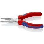 Knipex 26 26 200 T Půlkulaté kleště s břity VDE s připevňovacím okem 200mm / úzké ploché kleště /40° / délka čelistí:73m (26 26 200 T)